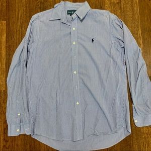 POLO RALPH LAUREN NAVY BUTTON DOWN! 🔥😎🐎